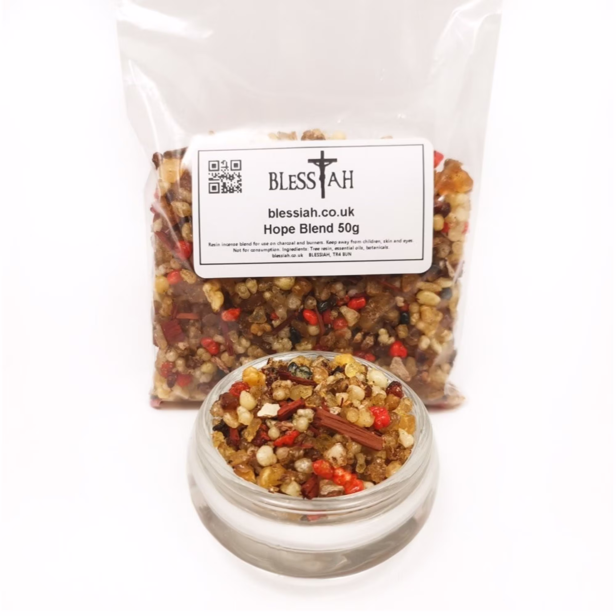 Blessiah Hope Blend Incense Church Resin With Frankincense & Styrax 50G