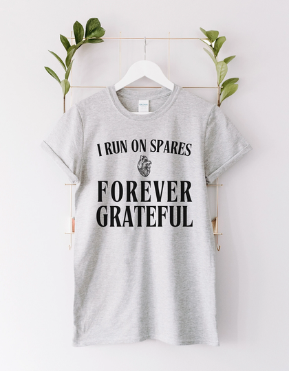 Heart Transplant Shirt, Organ Donation Awareness Tee, I Run On Spares, Anniversary Gift, Surgery Gift