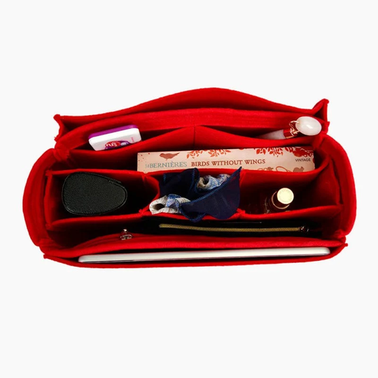 N.full All-In-One Style Felt Bag & Purse Organizer/Insert For Pm, Mm, Gm