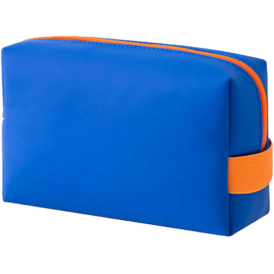 Pesce - Portable Cute Travel Makeup Bag for Women and Zipper Pouch Makeup Organizer Bag blue