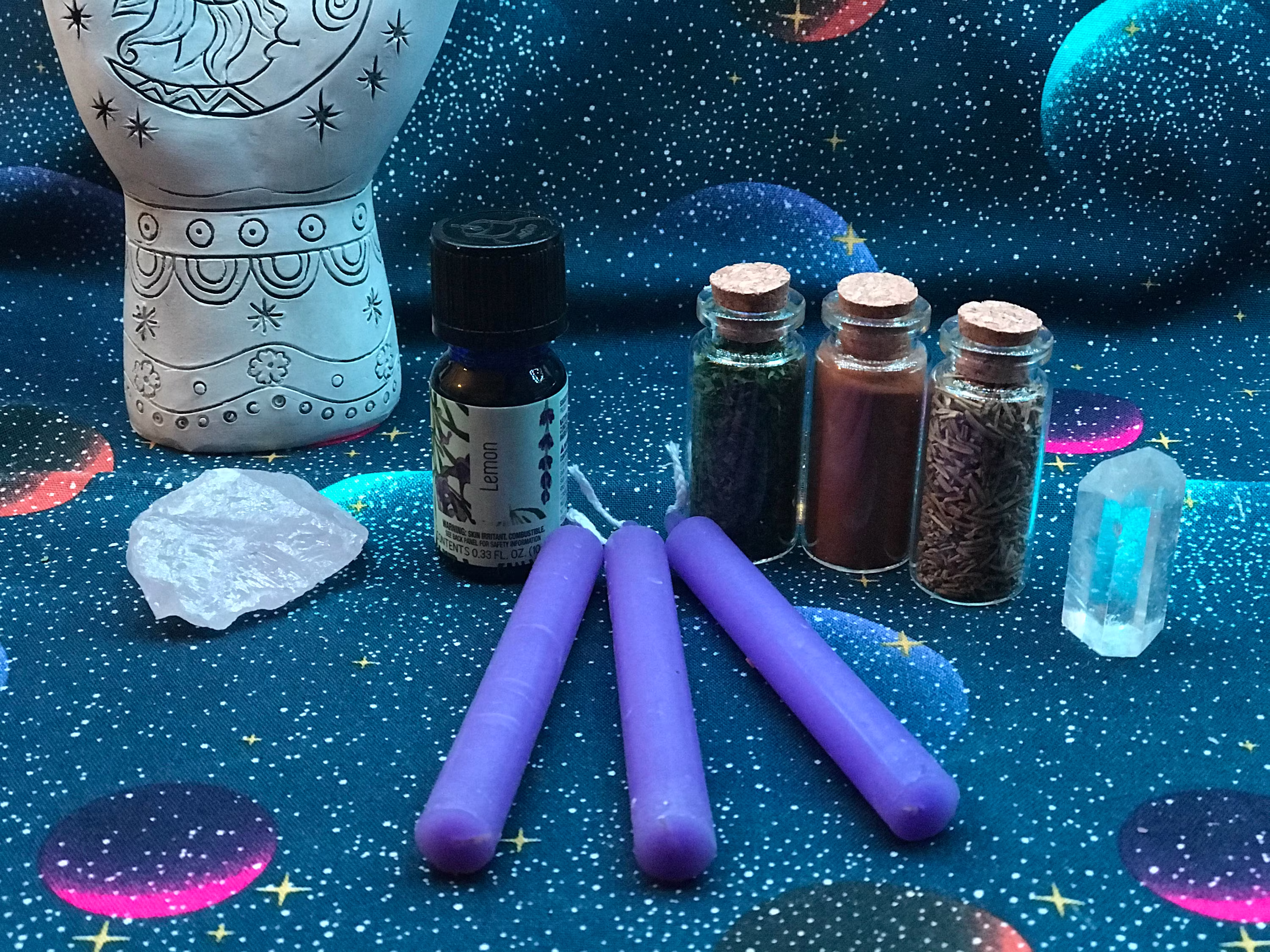 Inner Healing Spell Kit/ Herbs/ Essential Oil/ Candles/ Intention/ Altar/ Wicca/ Witchcraft/ Attraction/ Spells/ Pagan/ Hoodo/ Magic/ Magick