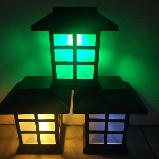 Led solaire extérieur petite maison lumière herbe lumière jardin jardin réverbère petit palais lumière colorée
