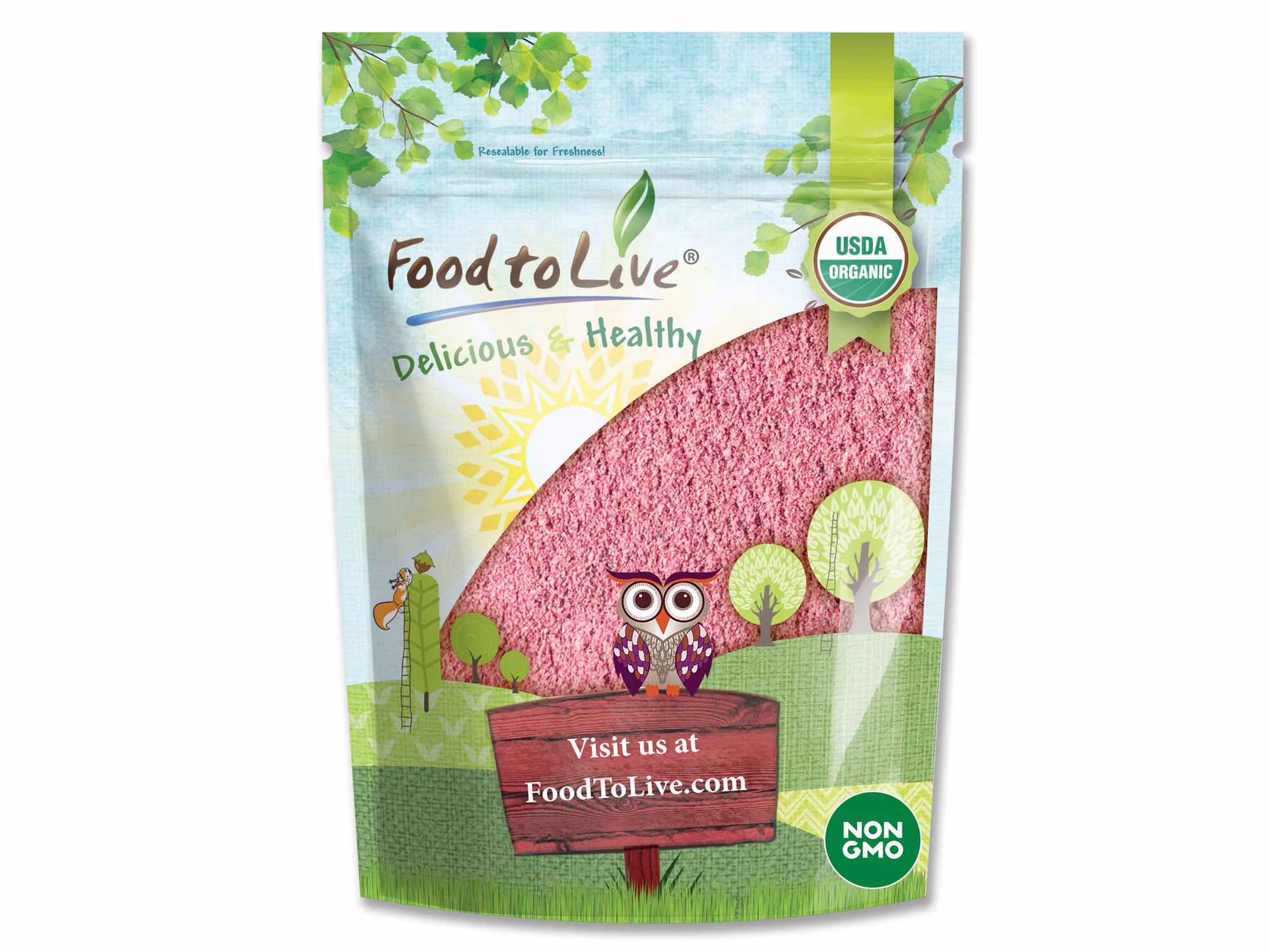 Organic Pomegranate Powder - Non-Gmo, Unsulfured, Raw, Dried Fruit, Vegan, Bulk, No Added Sugar, Sulphites
