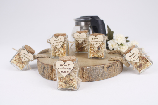 Personalized Baby Shower Tea Favors For Guests, Bulk Guests, Birthday Favor, Jar Thank You Gifts, Healthy