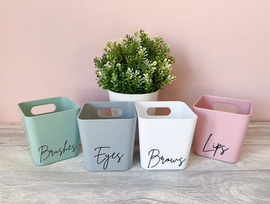 Make Up Storage, Home Storage Boxes, Personalised Cosmetics Box, Pen Pot
