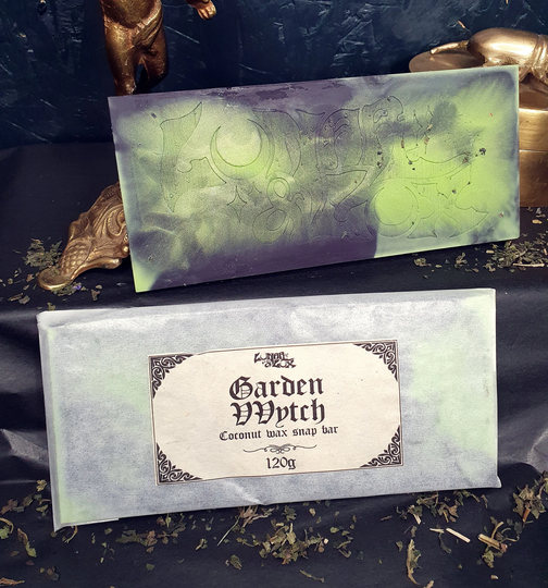 Gothic Wax Melts/Green Witch Gift, Witchcraft Witchy Snap Bar, Melts, Full Moon Altar