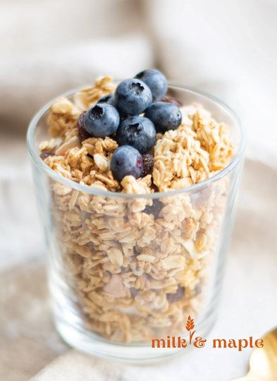 Organic Homemade Granola, Pure Maple Vegan Healthy Artisan Granola Gift, Keto Made With Ghee