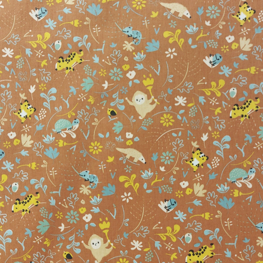 Welcome To The Jungle Organic Cotton, 150cm Wide, Fabric By Half Metre, 100% Cotton