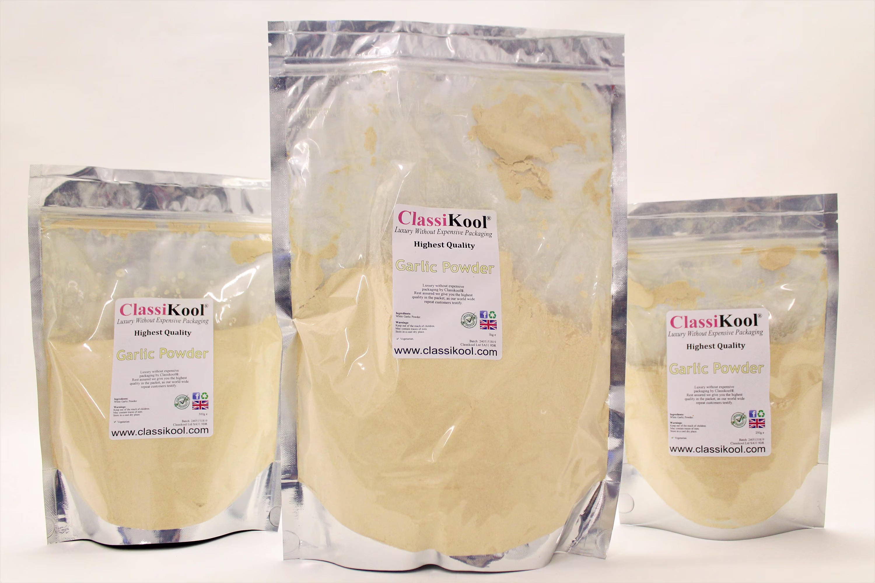 Classikool White Garlic Powder For Food Seasoning in Cooking & Baking | Free UK Post