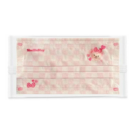30 pack peach powder new cute Shirley Mei disposable mask for girls with high face value, pink white mask for adults