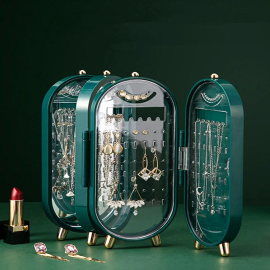 Foldable Jewelry Organizer, Earring Organizer Box, Necklace Ring Holder, For Earrings, Storage Box