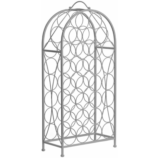 Cafe Cassis Grey Powder 29 Bottles Wine Rack - Premier Housewares