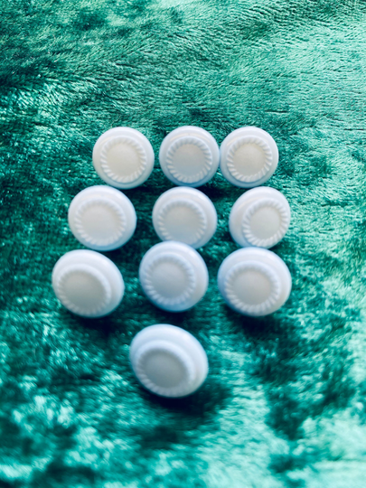 Vintage Buttons Powder Blue 10mm X 10