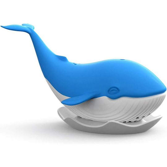 Non/Brand Silicone Tea Infuser, Large Blue Whale Creative Loose Leaf Tea Filters Food Grade Silicone Tea Infuser with Fine Mesh for Larger Cups
