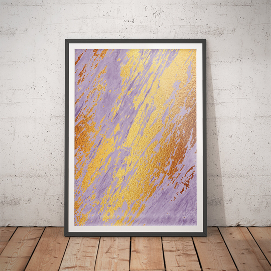 Marble Print No.12 - Powder Room Decor/Modern Bathroom Wall Gallery Rose Gold Contemporary Art Kintsugi