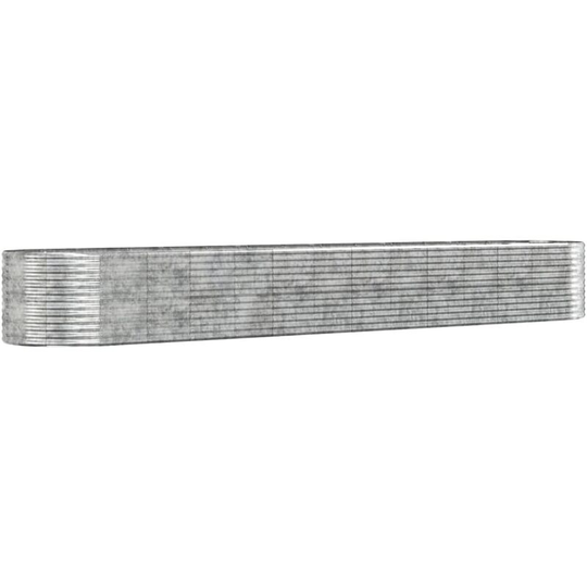 Vidaxl - Garden Planter Silver 554x100x68 cm Powder-coated Steel Silver