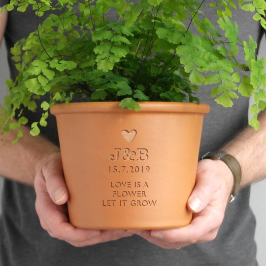 Personalised Message Herb Or Flower Pot