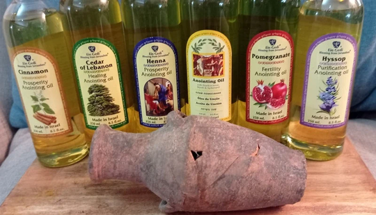 Mix Lot Of 6 Anointing Oil 250 Ml, 8.45 Fl.oz Each From Holy Land Jerusalem Made in Israel