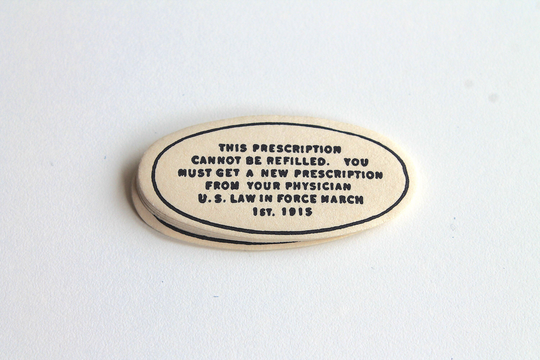Vintage Rx Labels - Cannot Be Refilled