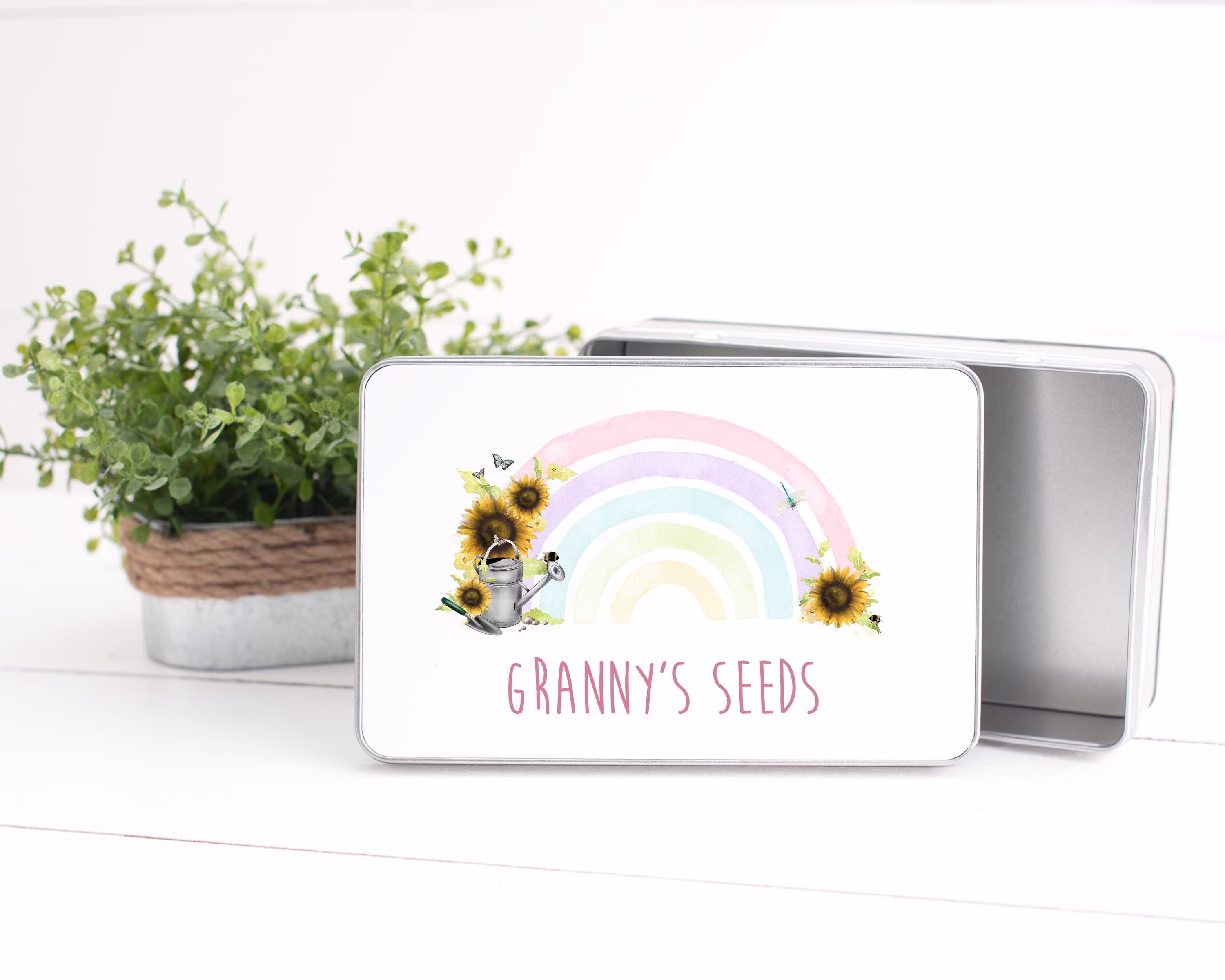 Garden Lover Gift, Garden Seed Storage, Gardening Granny Present, Grandparent Tubs, Storage For Lover