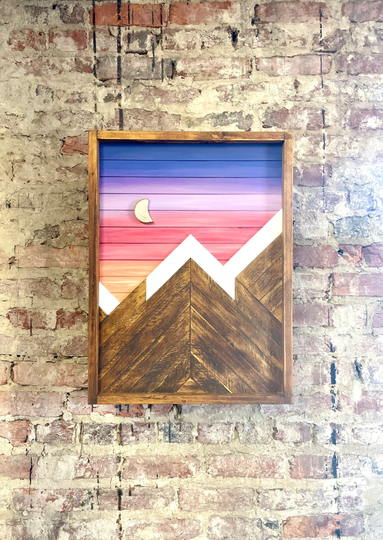 Rustic Mountain Cabinet 17"x20"Or 24"x18
