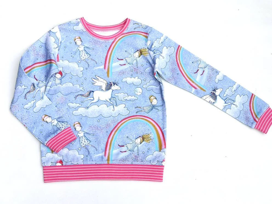 Organic Baby & Kids T-Shirt, Rainbows Unicorns-Long Or Short Sleeve-Unisex Clothes-Over The Rainbow