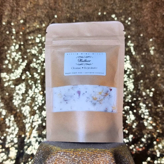 Hathor Egyptian Bath Milk, Vegan Formula For Spiritual Cleansing & Wellbeing. Ancient Kemetic Ritual Bath. Witchcraft Paganism
