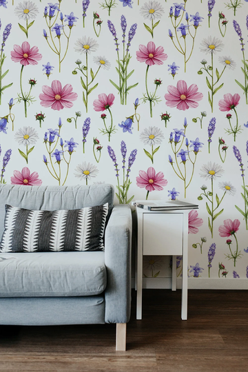 Wild Flowers | Removable Wallpaper Pattern #213