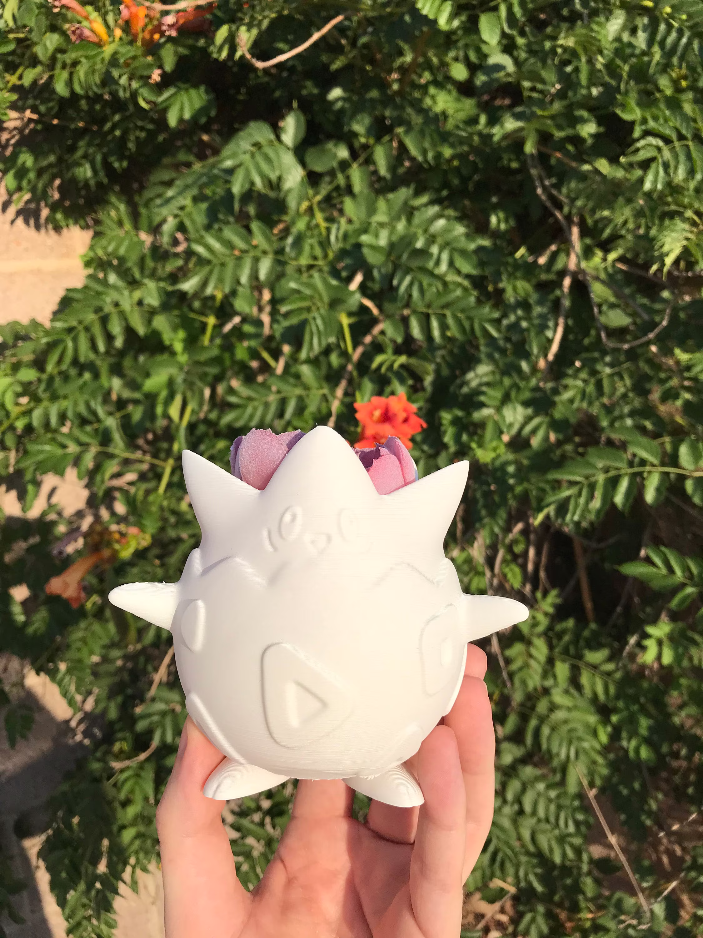 Togepi Succulent Planter | Office Decor Home Modern 3D Printed With Drainage Indoor