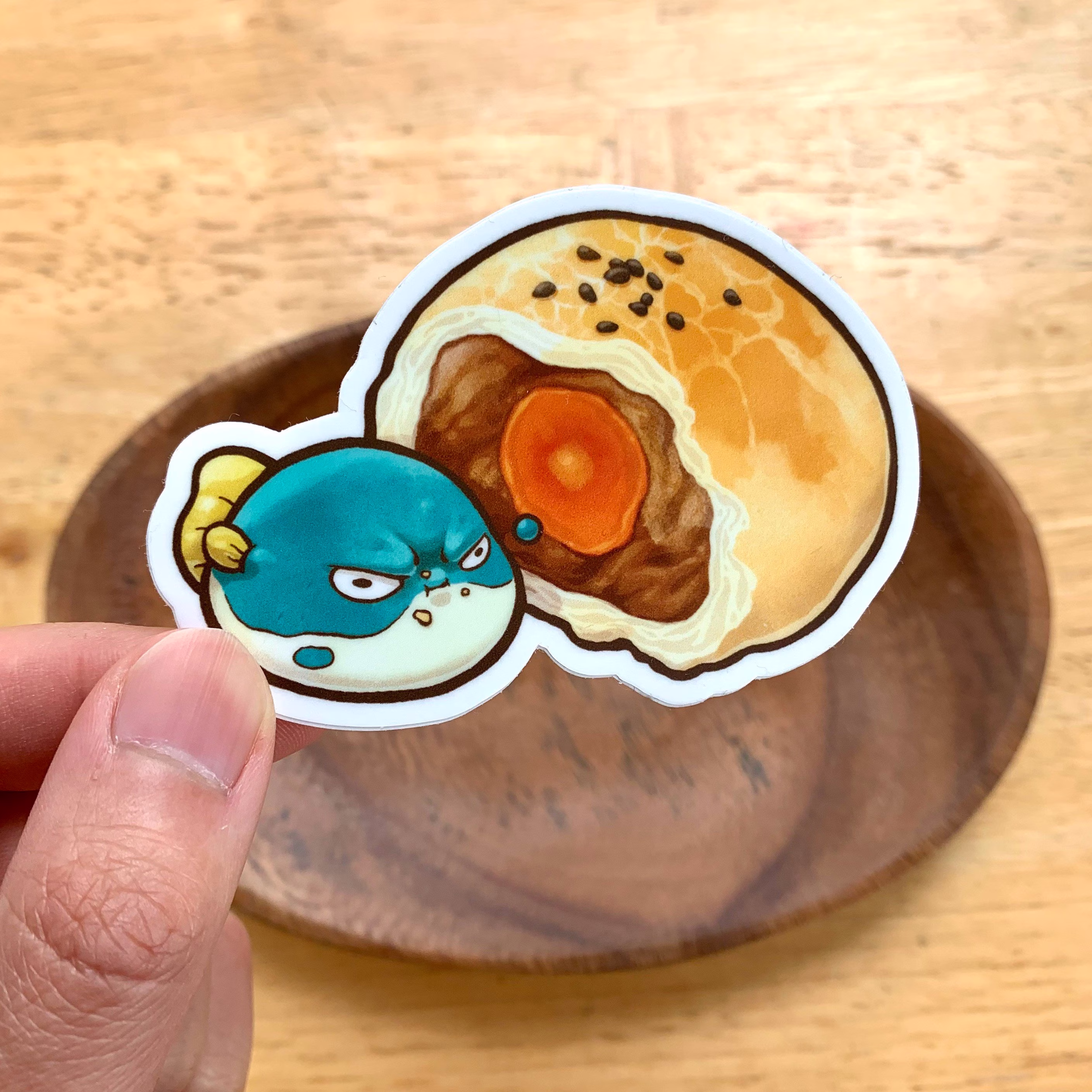 Salted Egg Yolk Fugucream Pastry Vinyl Sticker
