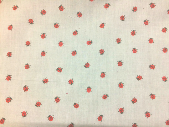 Autumn Season New Patterned Polycotton Dress/Craft Fabric Designs - Red On White Cherries