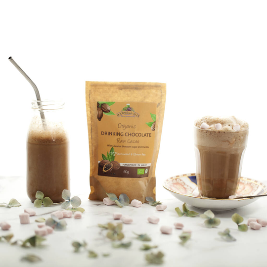 Organic Drinking Chocolate, And Free Vegan Mallows