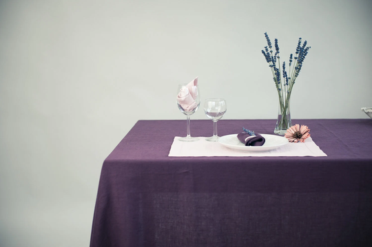 Organic Linen Custom Tablecloth, Rectangle Tablecloth Gift For Mom, Wedding Centerpiece, Housewarming Wife