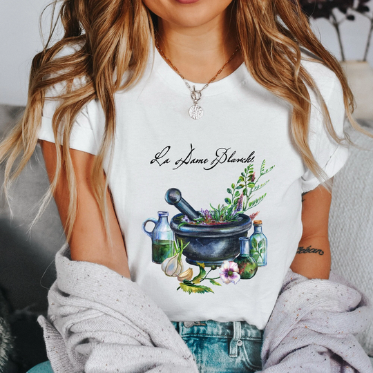 Outlander Shirt, La Dame Blanche Gifts, Herbs Apothecary, Claire Fraser, Womens T Shirts, Naturopath, Shirts