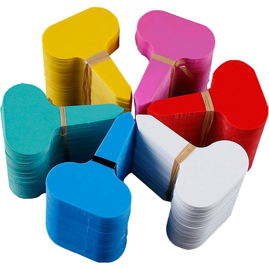 180Pcs T-Type Plastic Tags, Waterproof Garden Tags, Plant Markers & Labels, Multicolor Plastic Garden Tags Signs, Plant T-Shape Tags for Garden Plants