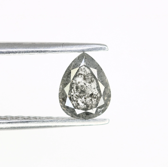 Loose Pear Shape Salt & Pepper Diamond