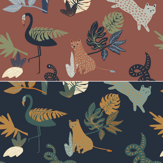 Leopard Organic Cotton Jersey Fabric, Animal Jersey, Print Fabric By Half The Metre, Childrens