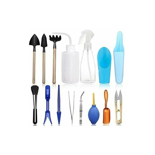 15PCS Planting Tools, Succulent Transplanting Tool Kit, Mini Garden Planting Tools