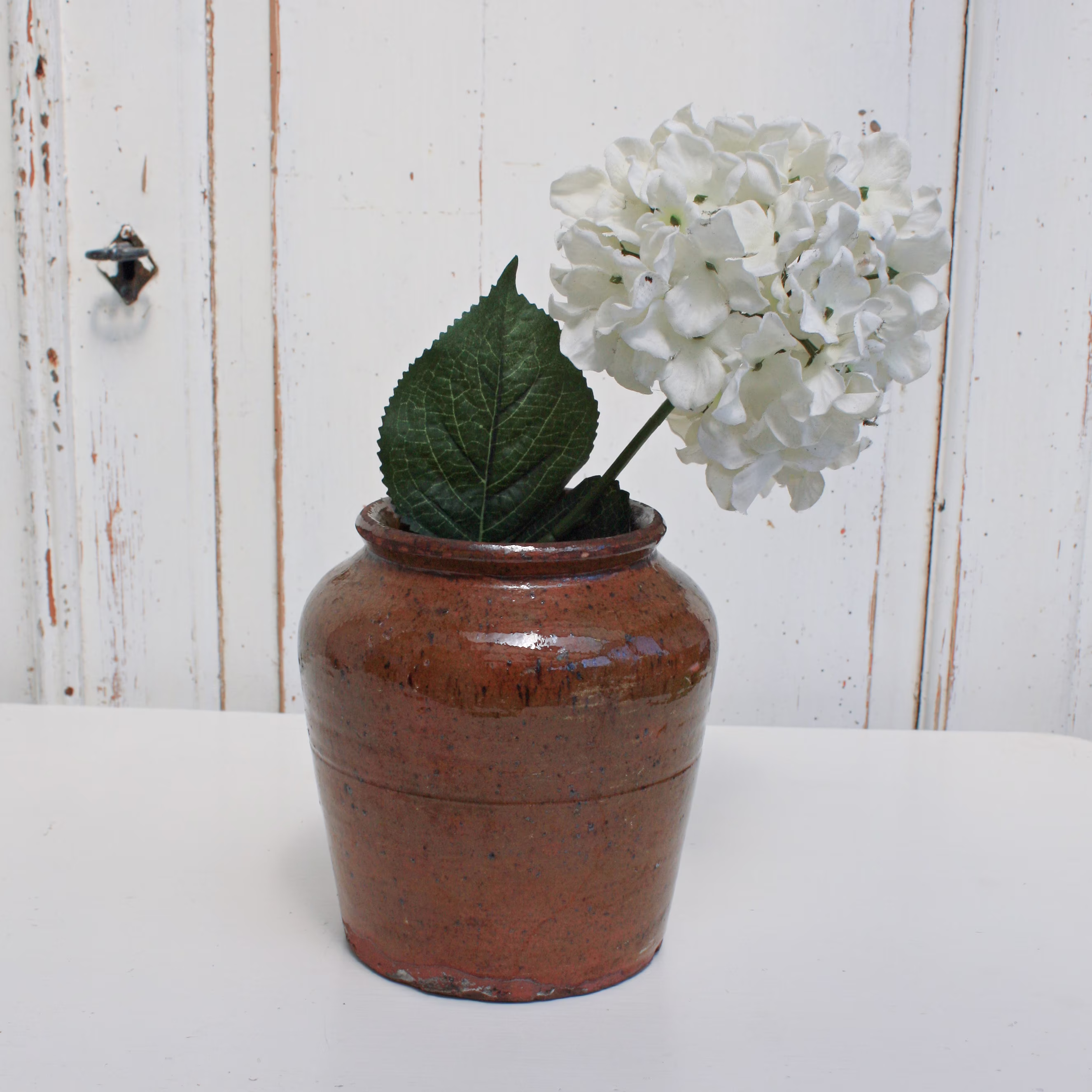 French Stoneware Confit Pot, Country Kitchen Jar, Garden Planter, Grain Pot, Artist Flower Vase