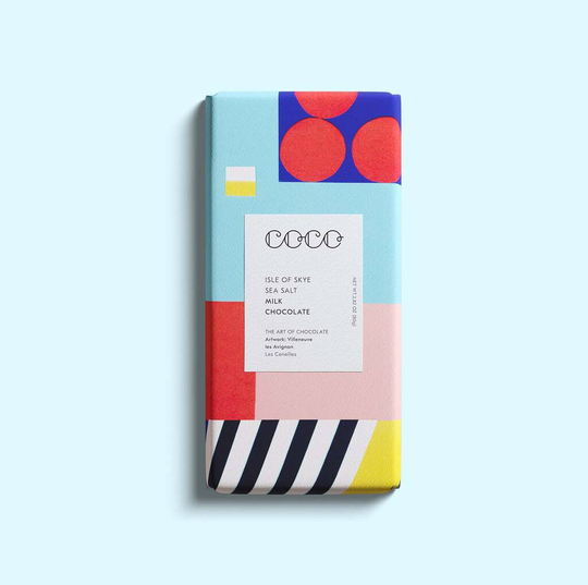 Coco Isle Of Skye Sea Salt 80g Milk Chocolate Bar