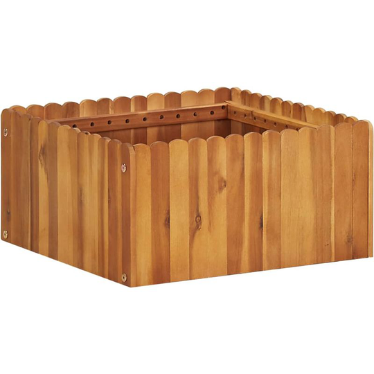 Garden Planter 50x50x25 cm Solid Acacia Wood