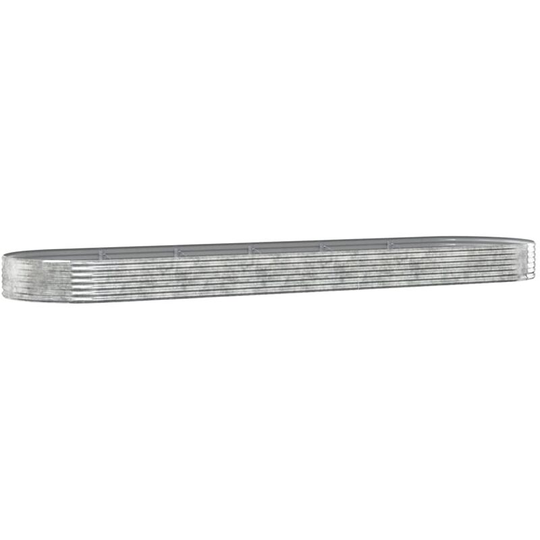 Vidaxl - Garden Planter Powder-coated Steel 523x140x36 cm Silver Silver