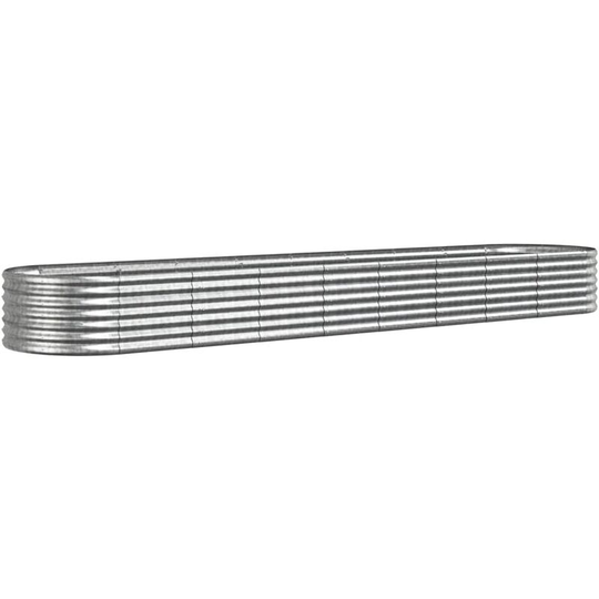Vidaxl - Garden Planter Powder-coated Steel 368x80x36 cm Silver Silver