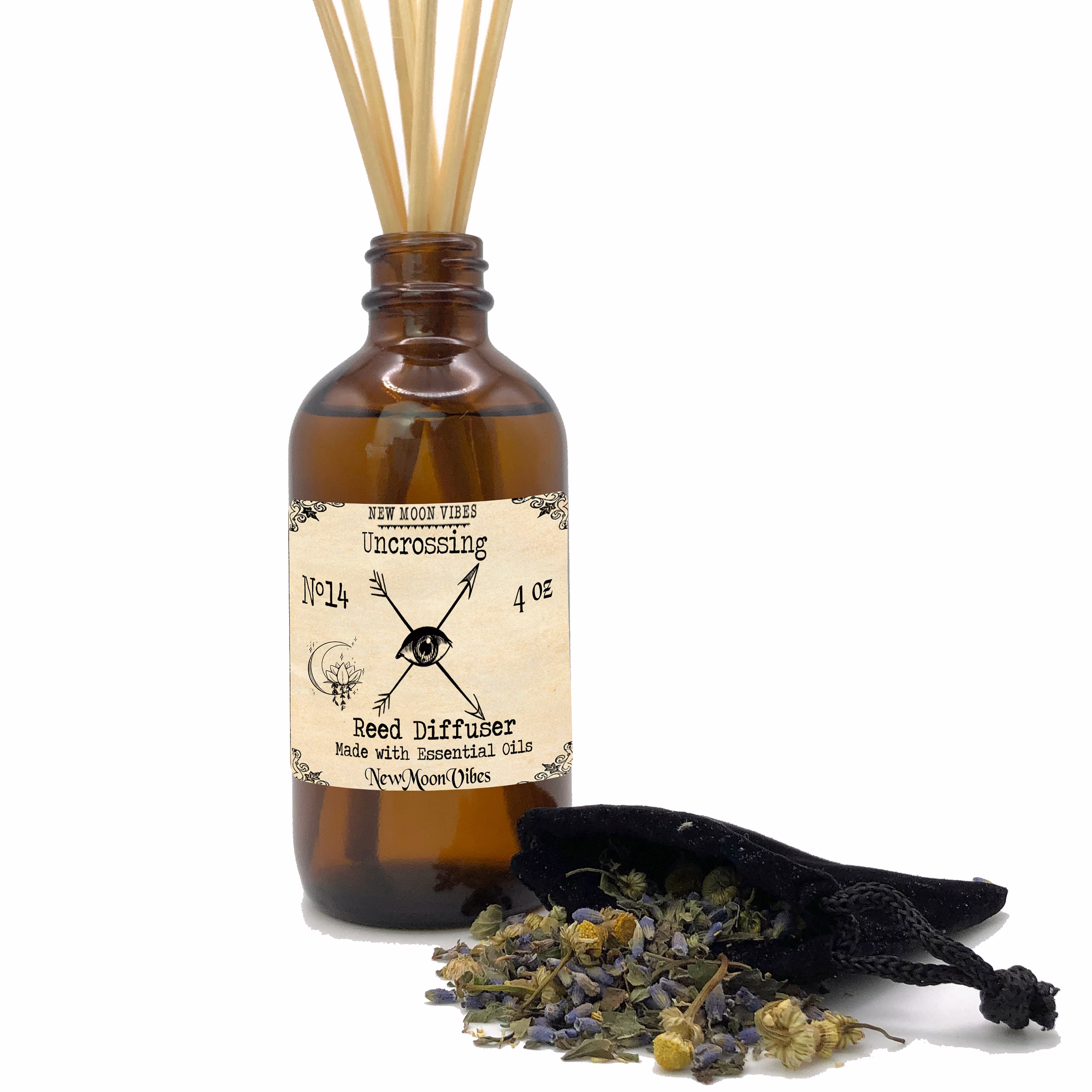 Unhexing Uncrossing Conjure Herbal Reed Diffuser Wicca Spell Protection