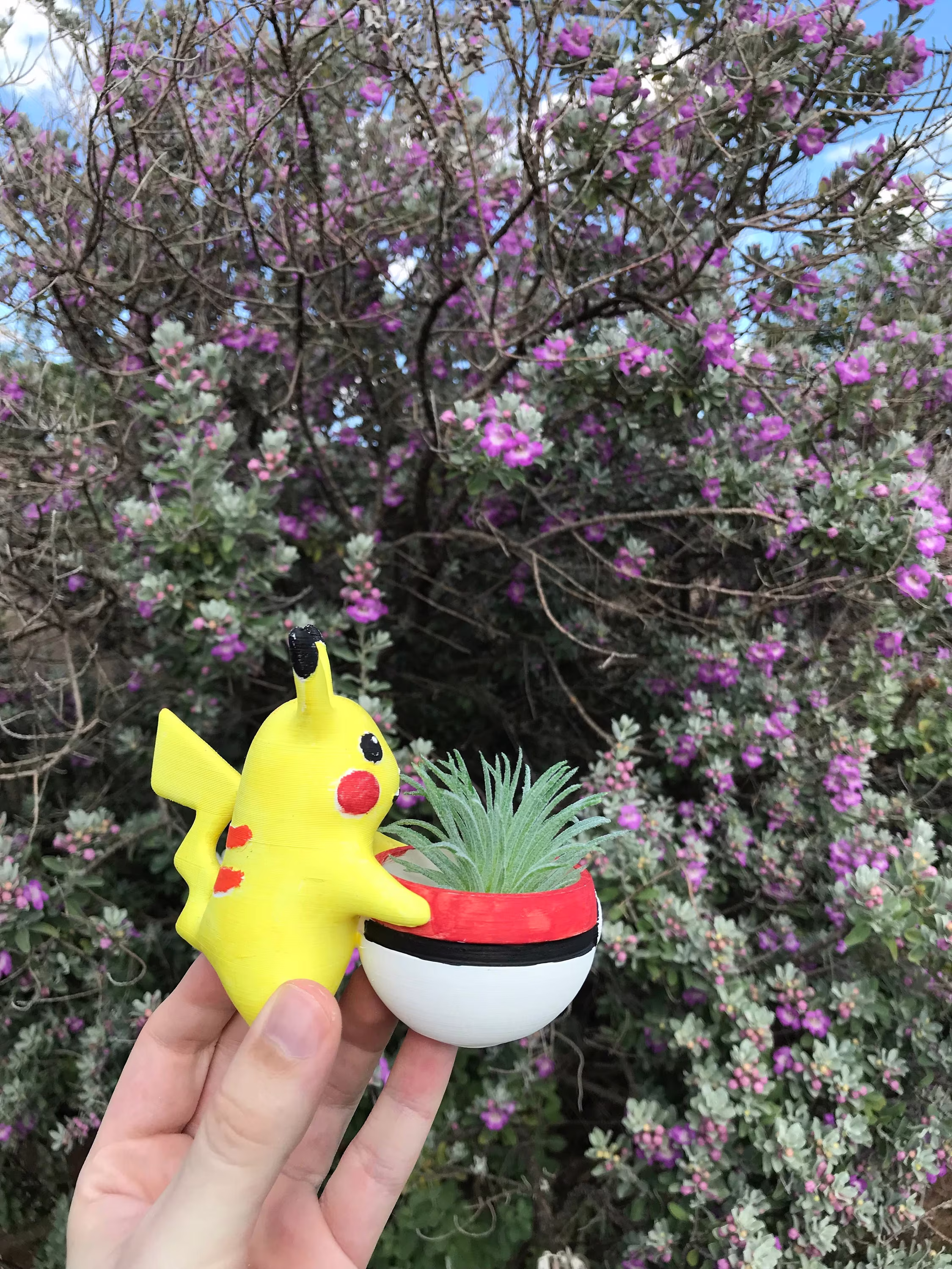 Pikachu Succulent Planter | Office Decor Home Modern 3D Printed With Drainage Indoor