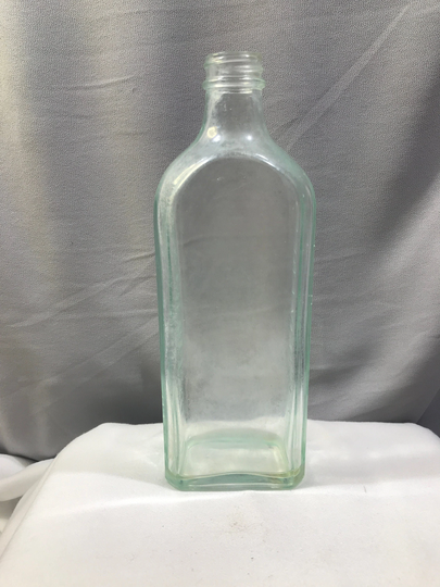 Antique Medicine Bottle, Rv Pierce, Md Buffalo Ny, Vintage Light Green Clear Glass Screw Top