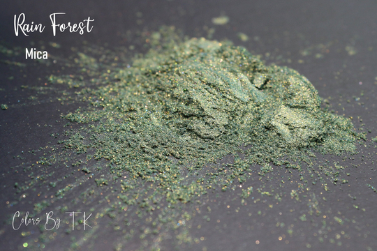 Rain Forest Green Mica Pigment Powder Vegan For Resin, Nail Polish, Make Up, Slime, Freshies, Candle Making, Soap Making