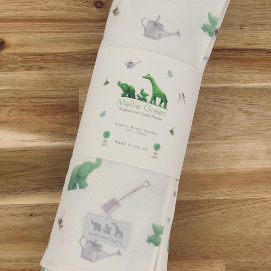 Organic Mellie Green Muslin