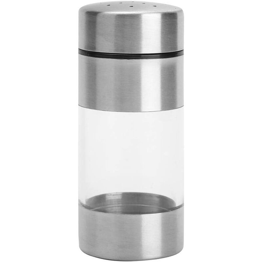 Stainless Steel Seasoning Pot Household Salt Pepper Box Spice Jar Transparent Bottle Tank Barbecue Seasoning Jar For Home Kitchen