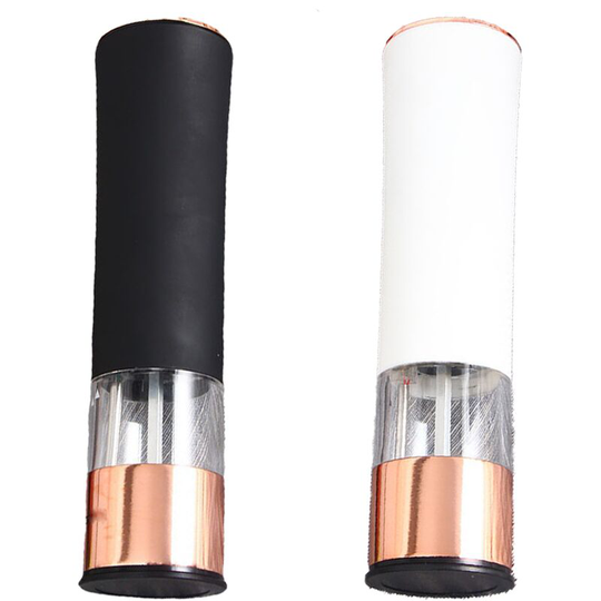 Salt and Pepper Mills Set Stainless Steel with Adjustable Ceramic Grinder 2 pieces i Mills Set black+white